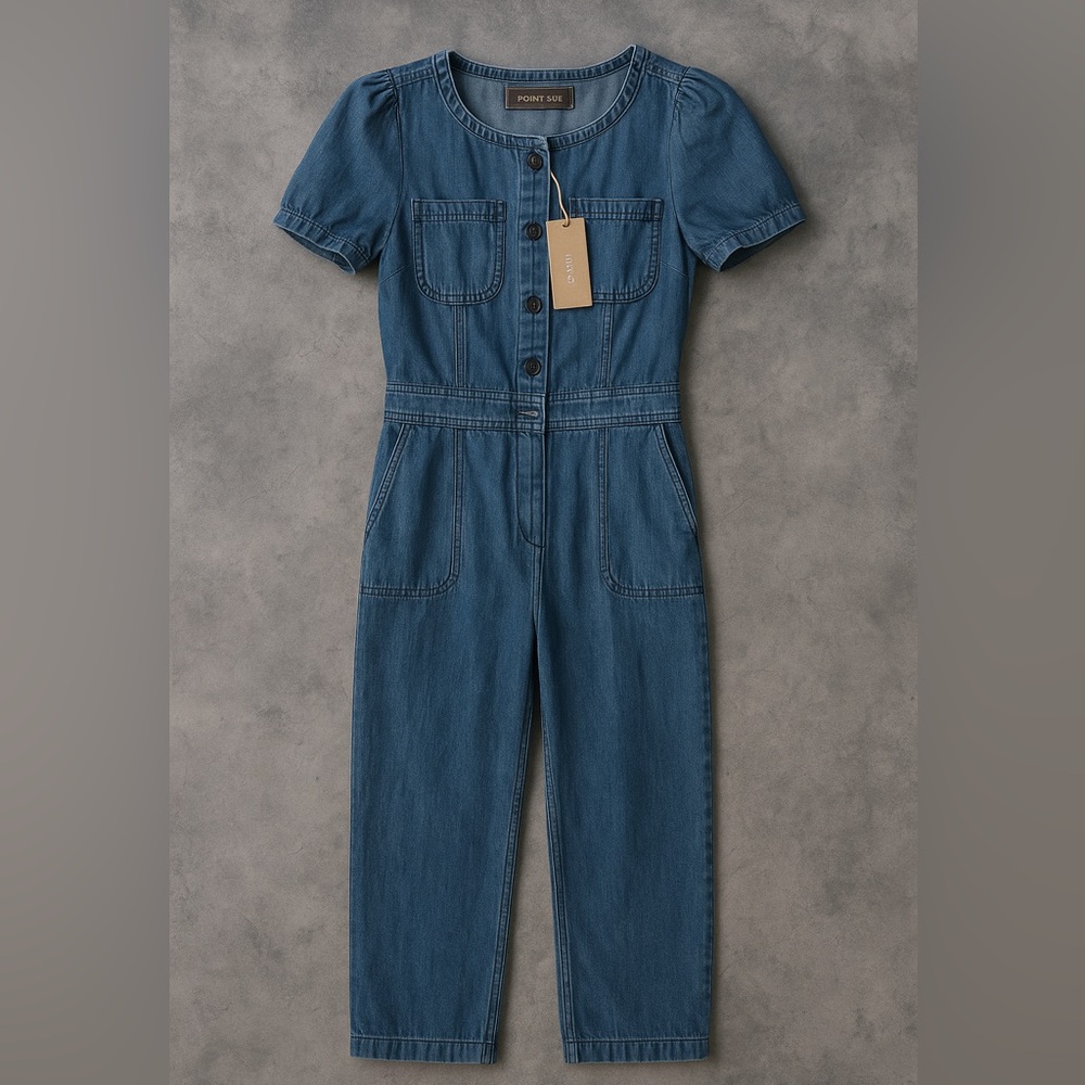 J.Crew Point Sur Denim Jumpsuit Size 2 NWT ❤️❤️❤️